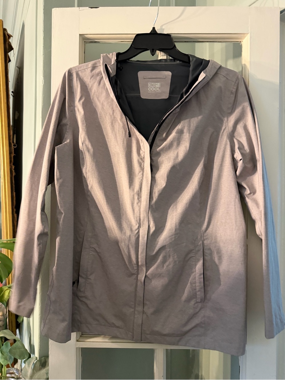 32 Degrees Heather Light Gray Hooded Raincoat